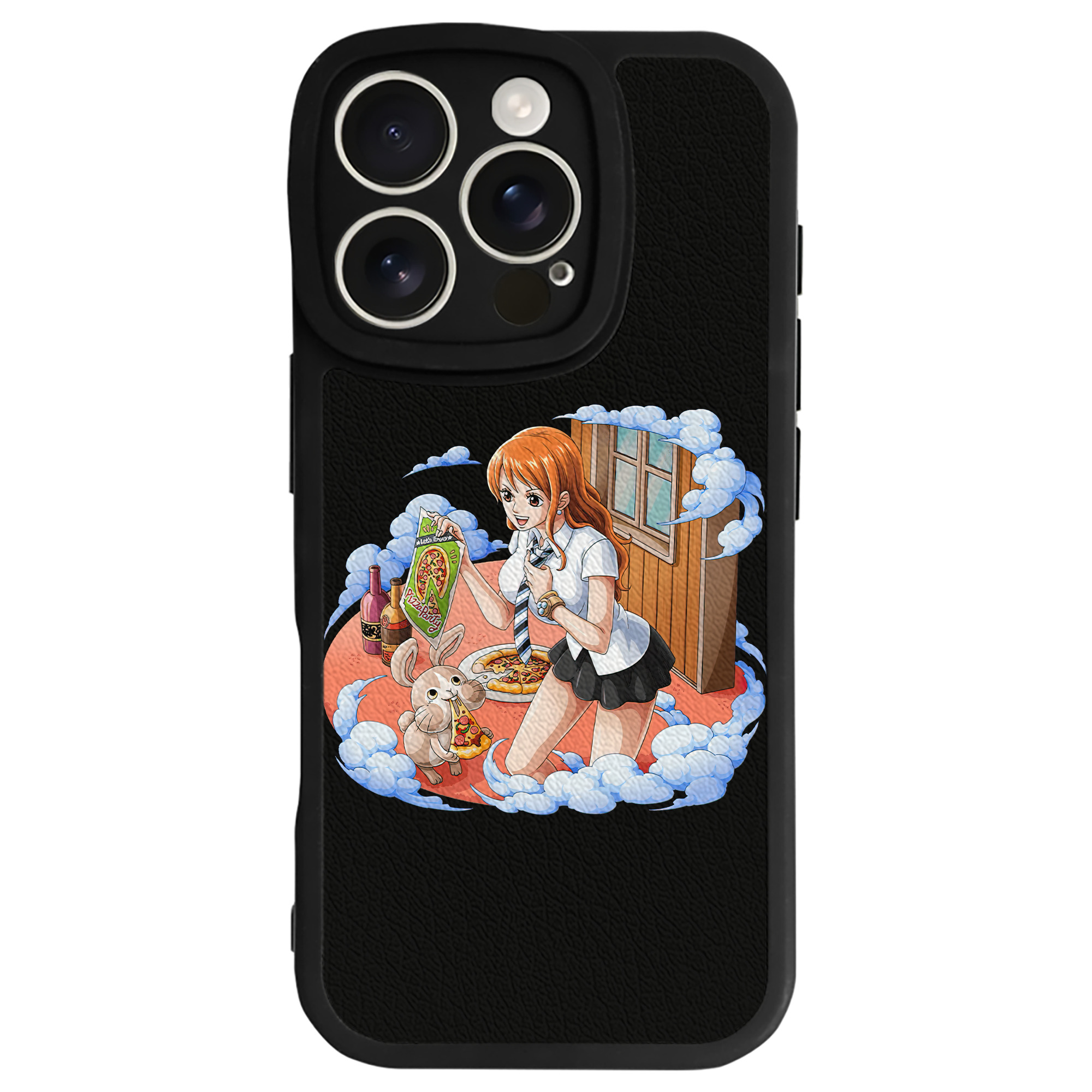 （画像用） ワンピース ナミ ONE PIECE Nami 【iPhone 16シリーズ対応】シリコンスマホケース（レザー調） 材質：シリコン
